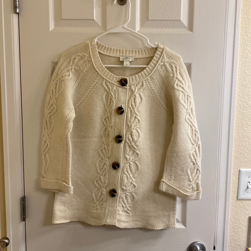 Loft 3/4 sleeve cardigan